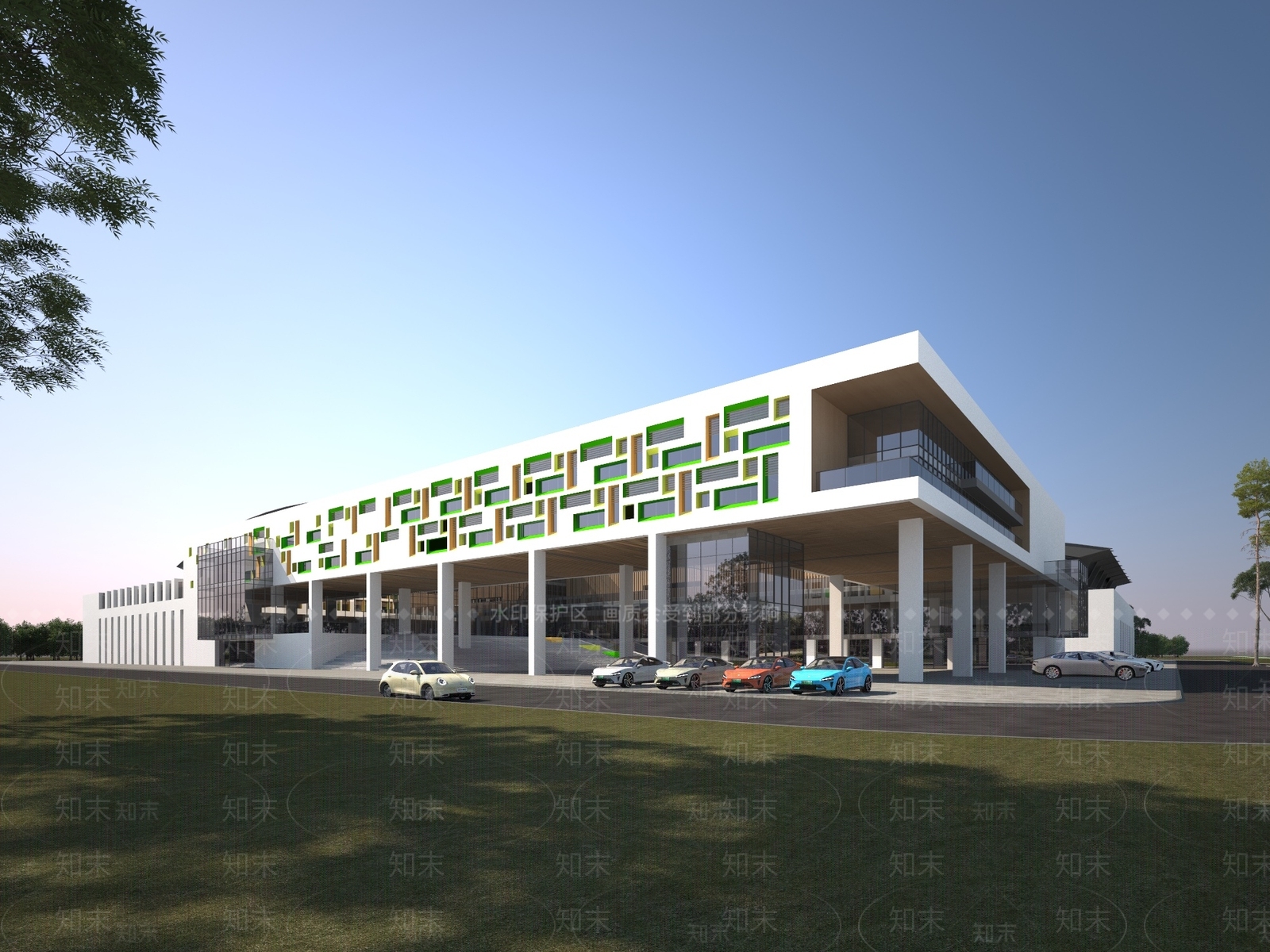 现代厂房3D模型下载【ID:1175532091】