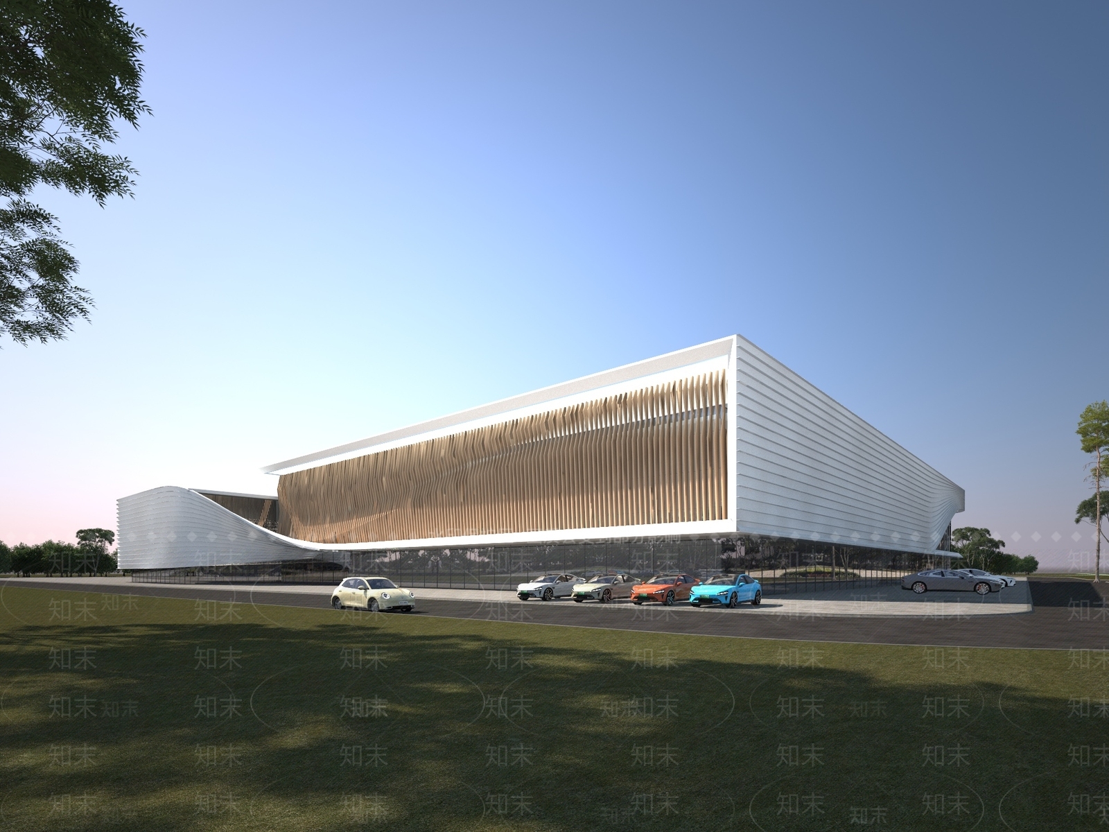 现代厂房3D模型下载【ID:1175532294】