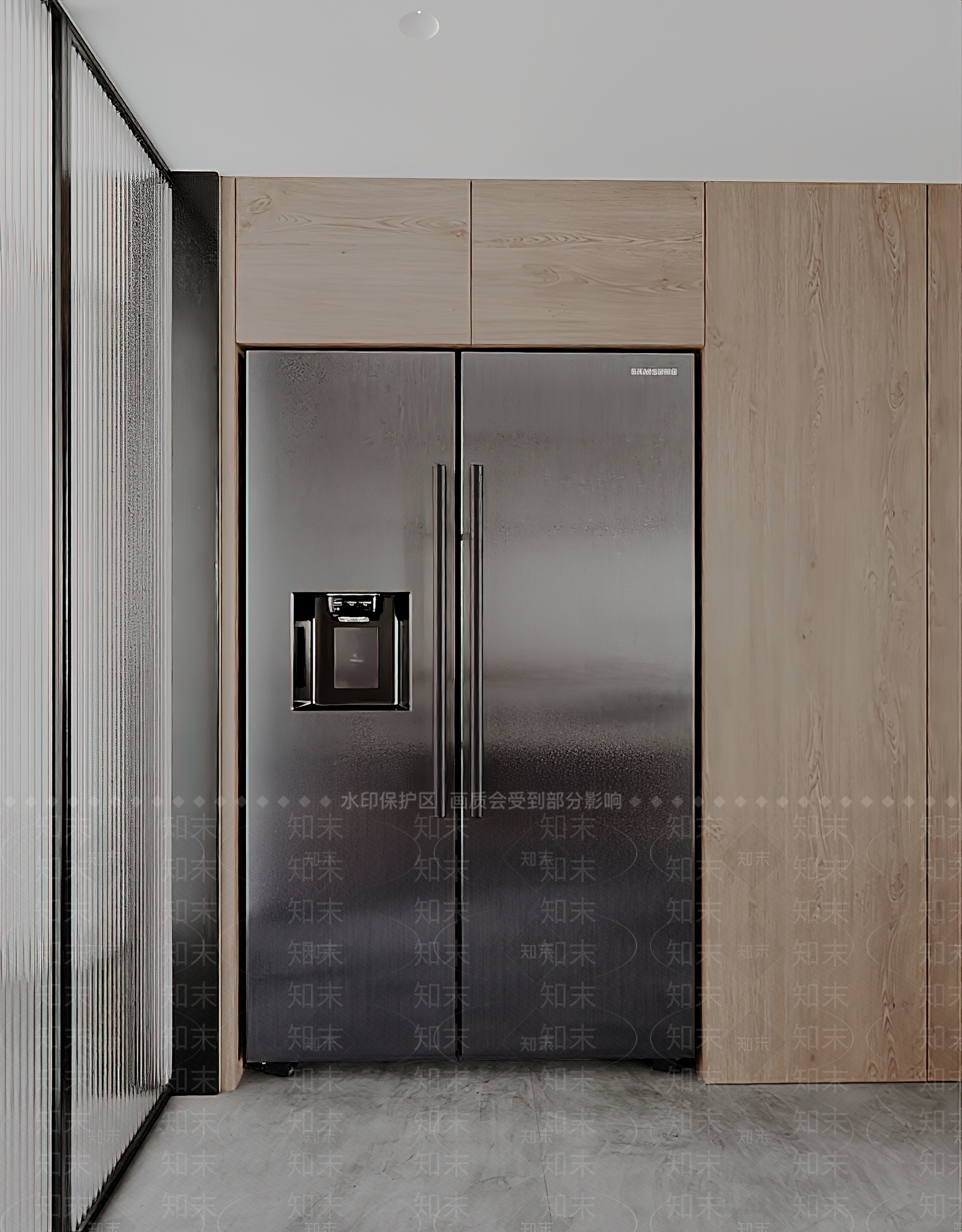 现代极简冰箱柜3D模型下载【ID:1175538394】