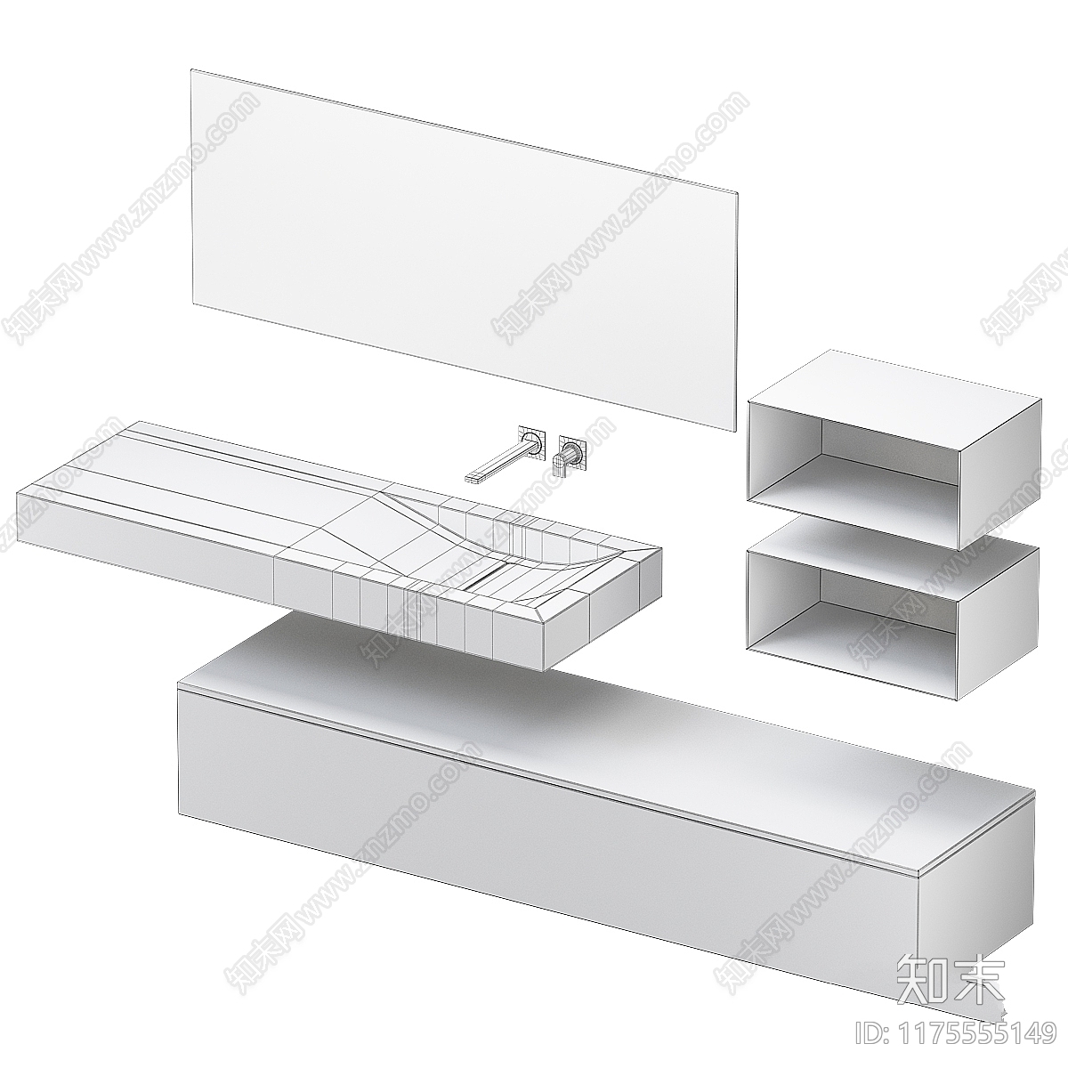 洗手台3D模型下载【ID:1175555149】