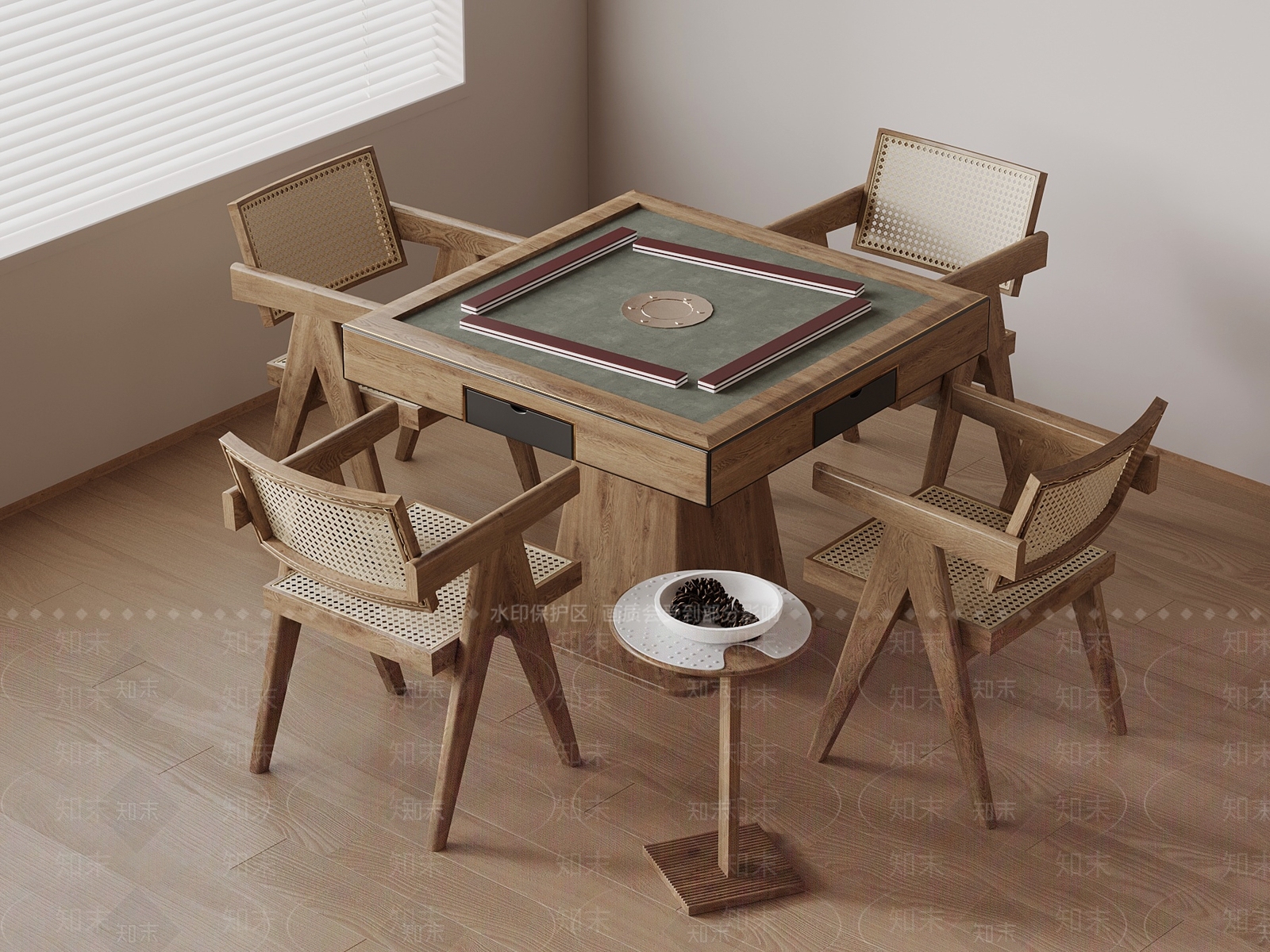 麻将桌3D模型下载【ID:1175566437】