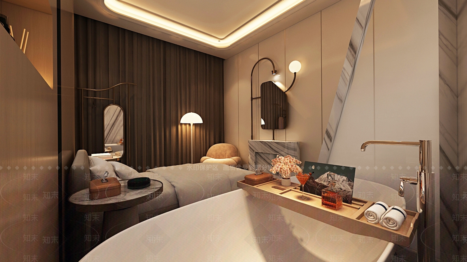 现代简约足浴店3D模型下载【ID:1175568073】