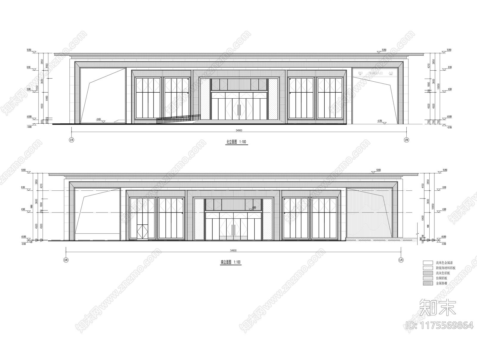 现代住宅楼建筑施工图下载【ID:1175569864】