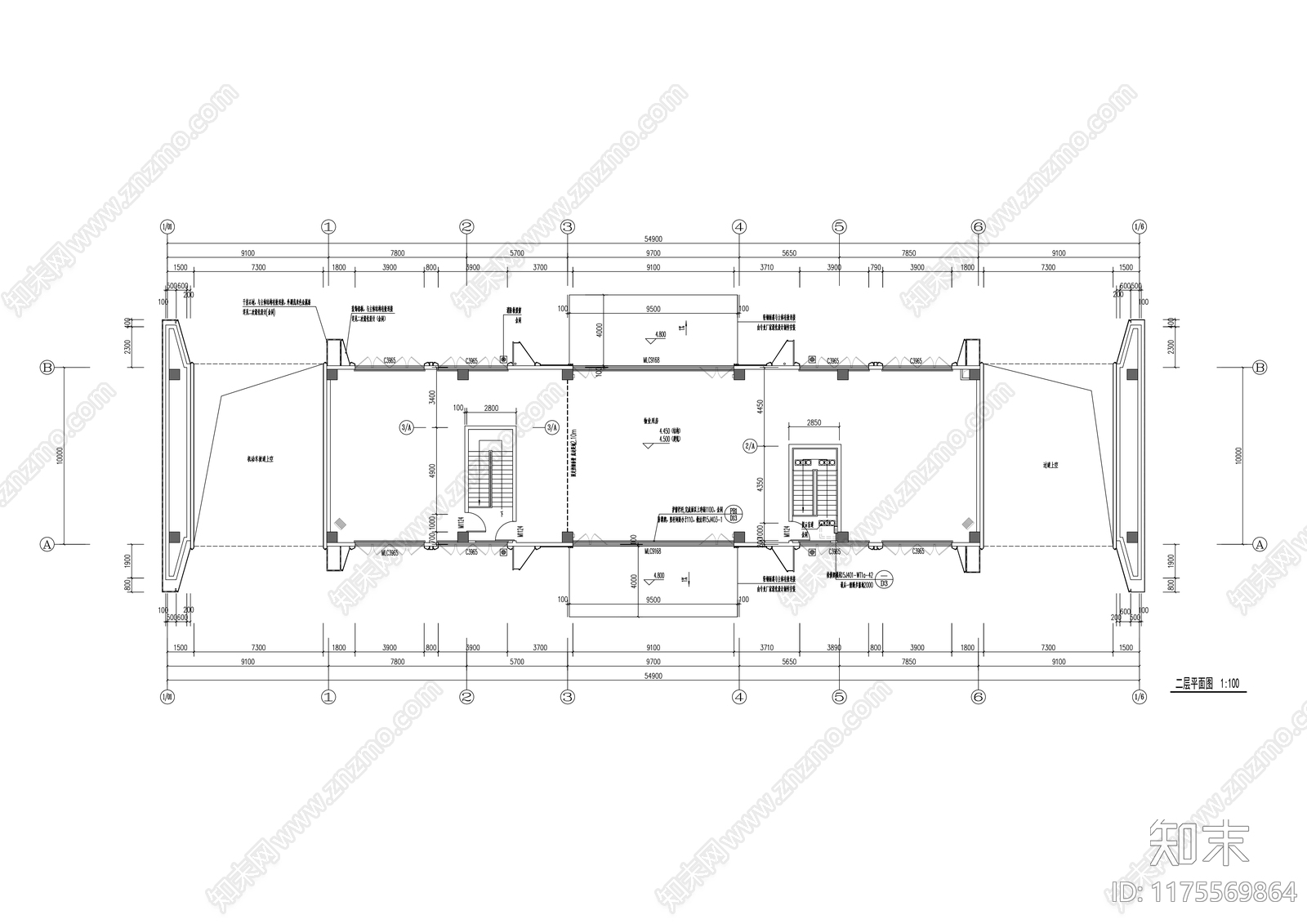 现代住宅楼建筑施工图下载【ID:1175569864】