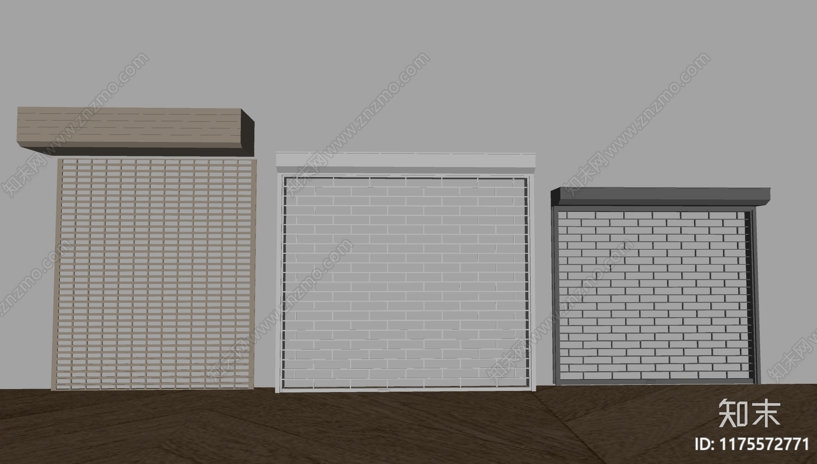 现代卷帘门SU模型下载【ID:1175572771】