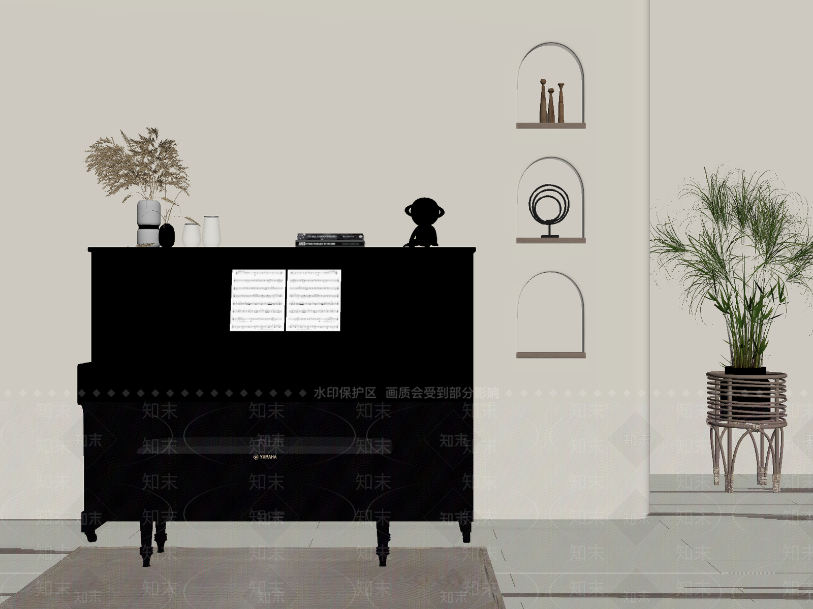 乐器SU模型下载【ID:1175576359】