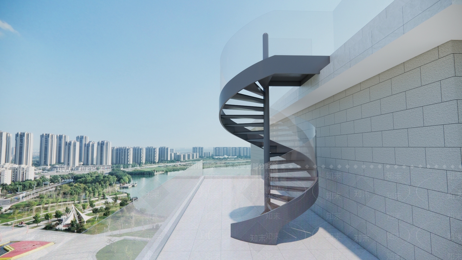 现代楼梯SU模型下载【ID:1175577147】