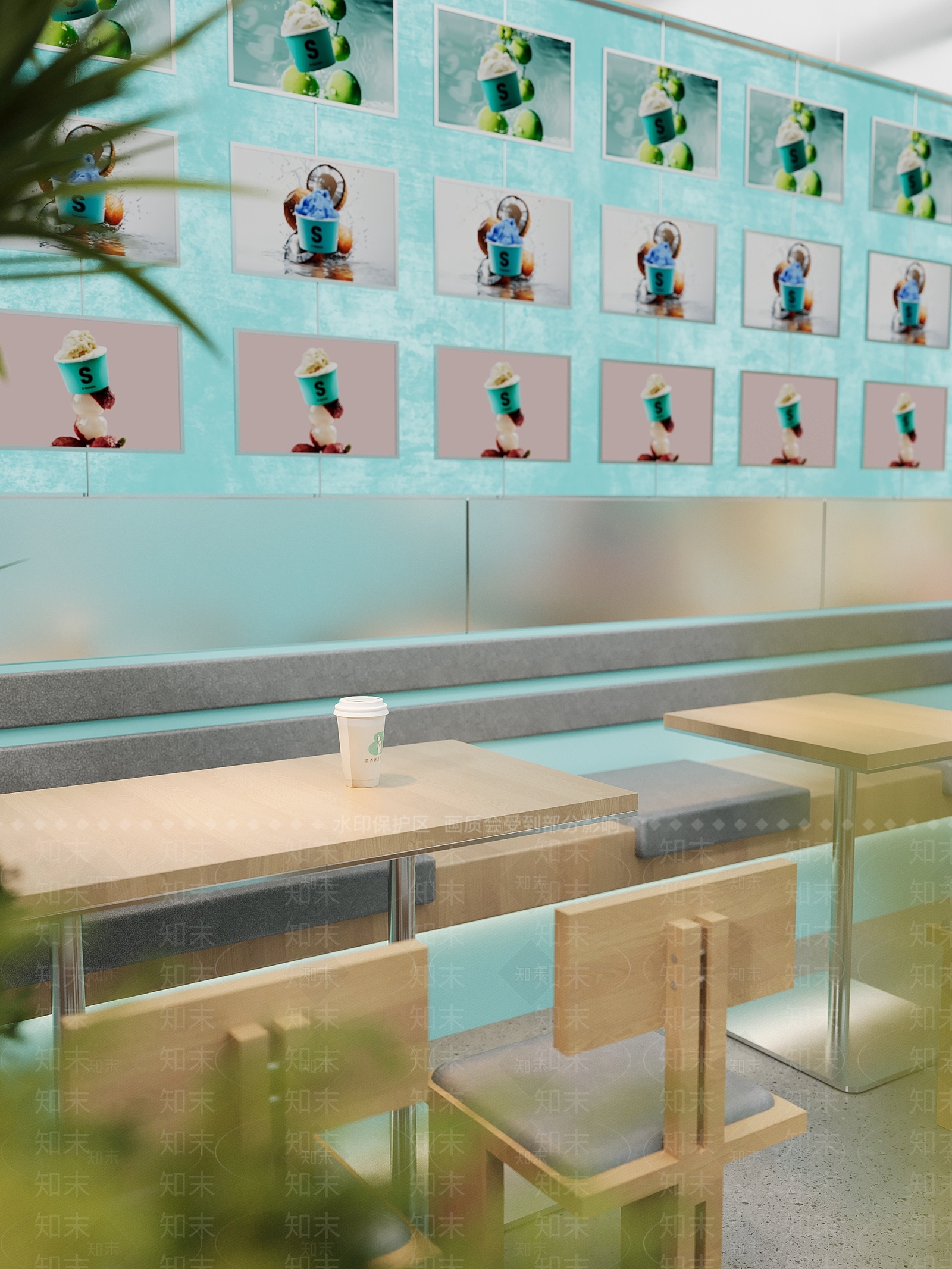 现代极简甜品面包店3D模型下载【ID:1175588136】