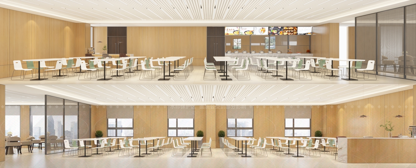 现代食堂3D模型下载【ID:1175591880】