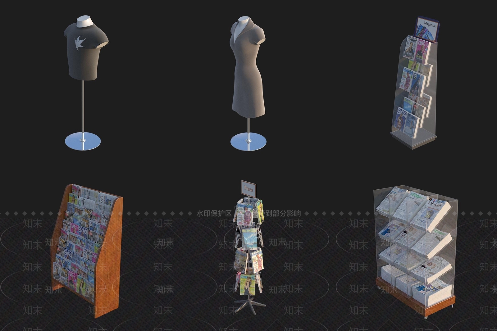 现代商场3D模型下载【ID:1175592243】