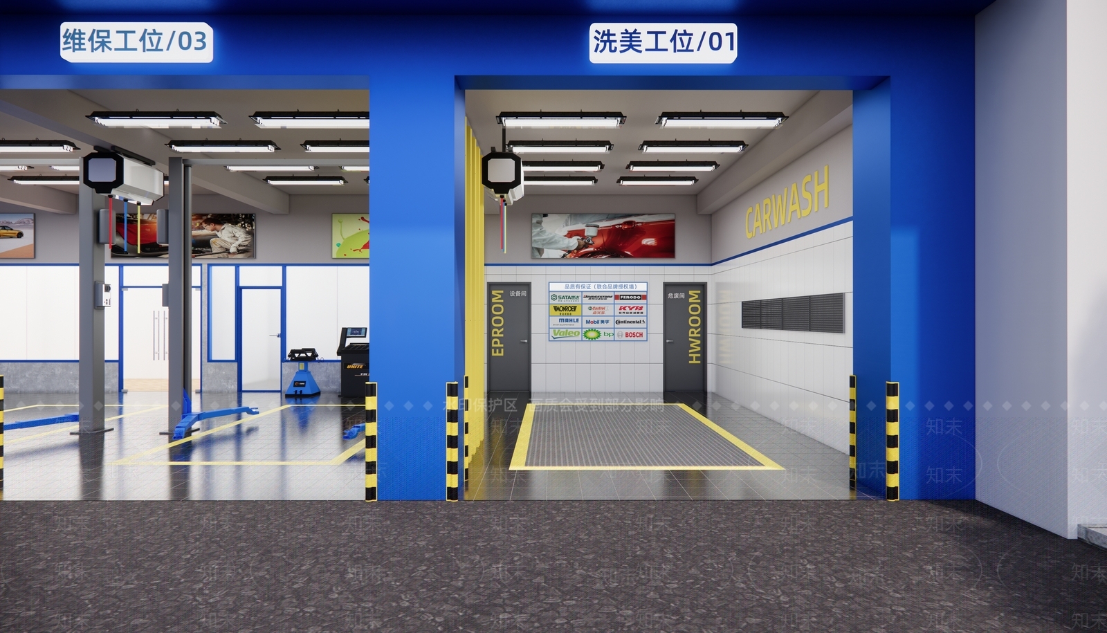现代工业汽车4S店SU模型下载【ID:1175703632】