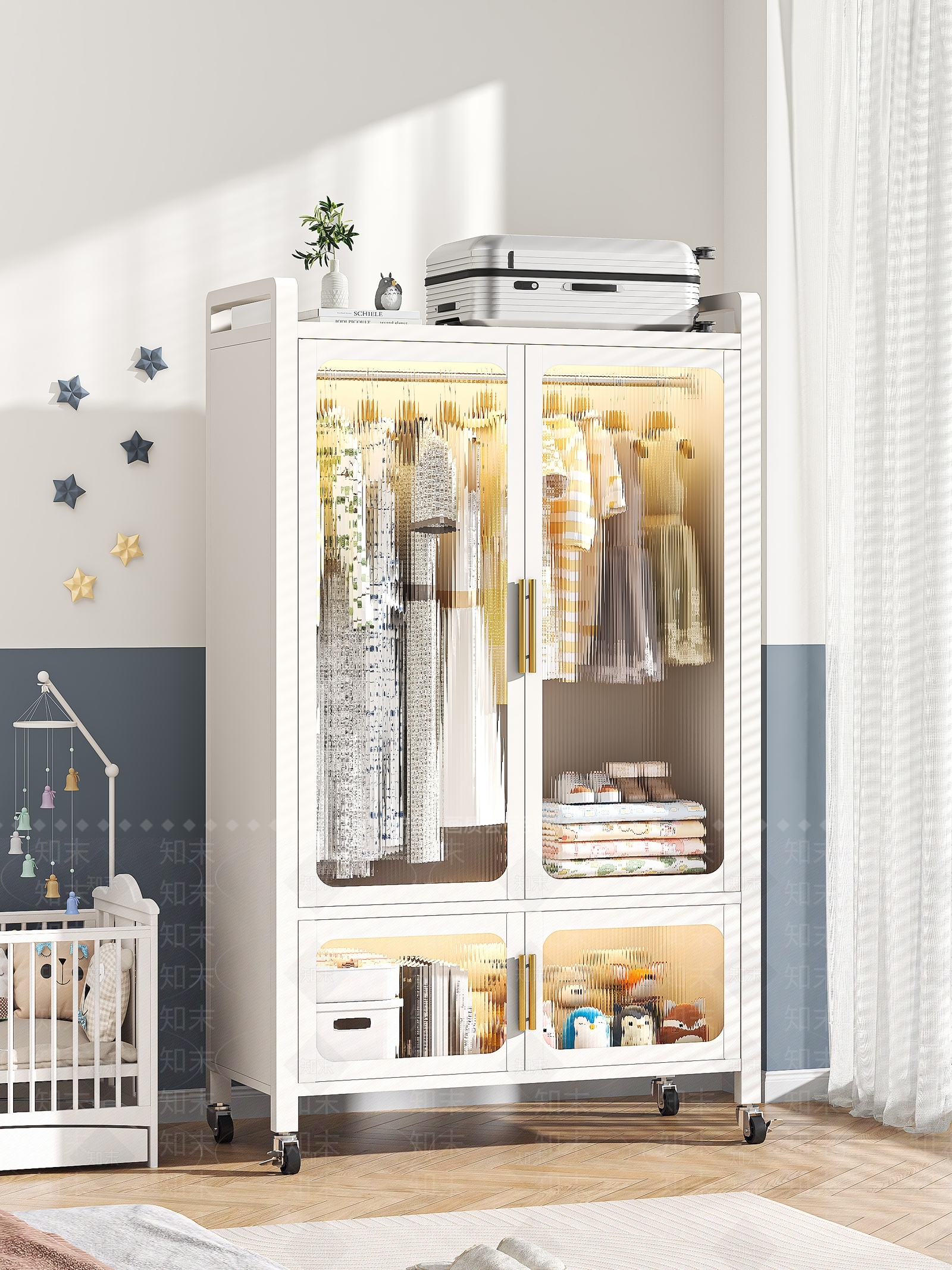 现代衣柜3D模型下载【ID:1175621110】