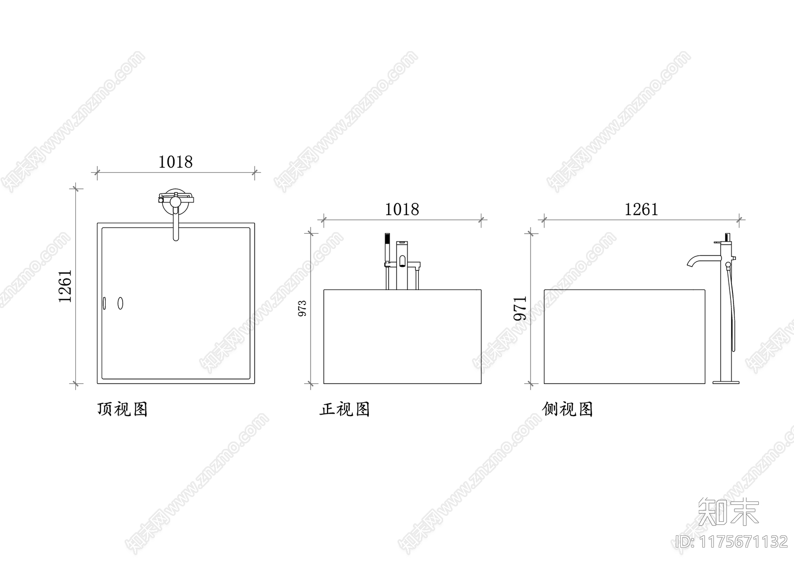 现代卫浴设施施工图下载【ID:1175671132】