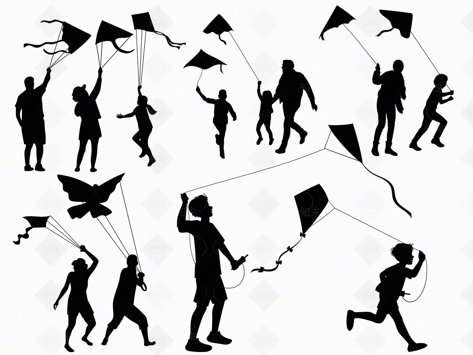 现代剪影贴图下载【ID:1175683152】