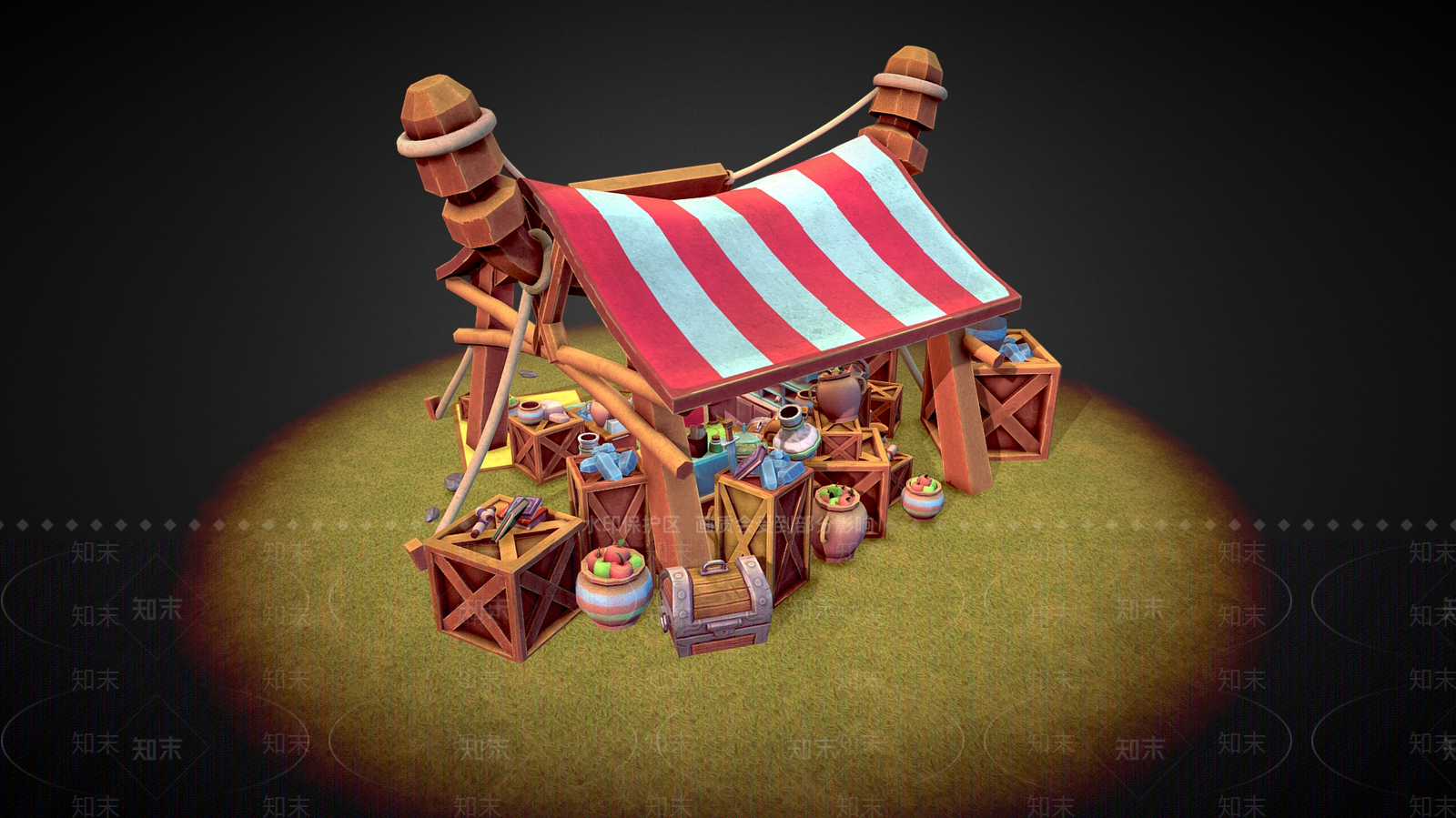 现代艺术风格建筑3D模型下载【ID:1175685997】