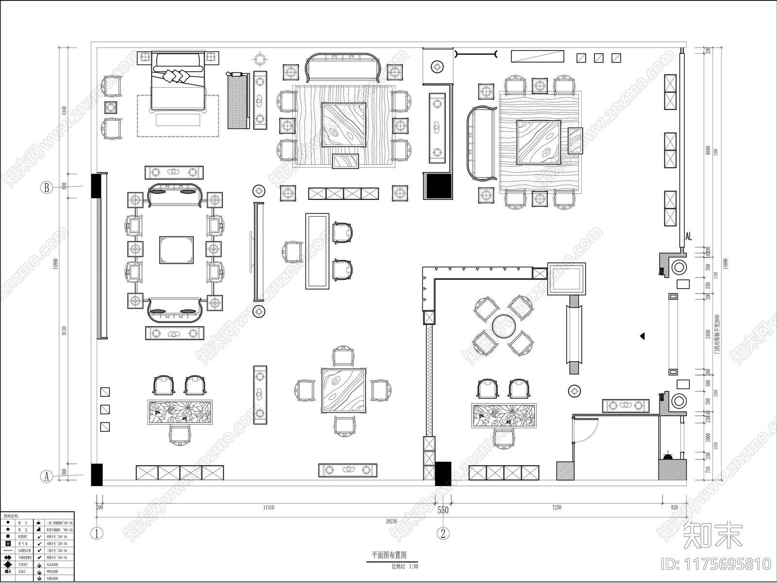 现代其他商业空间cad施工图下载【ID:1175695810】