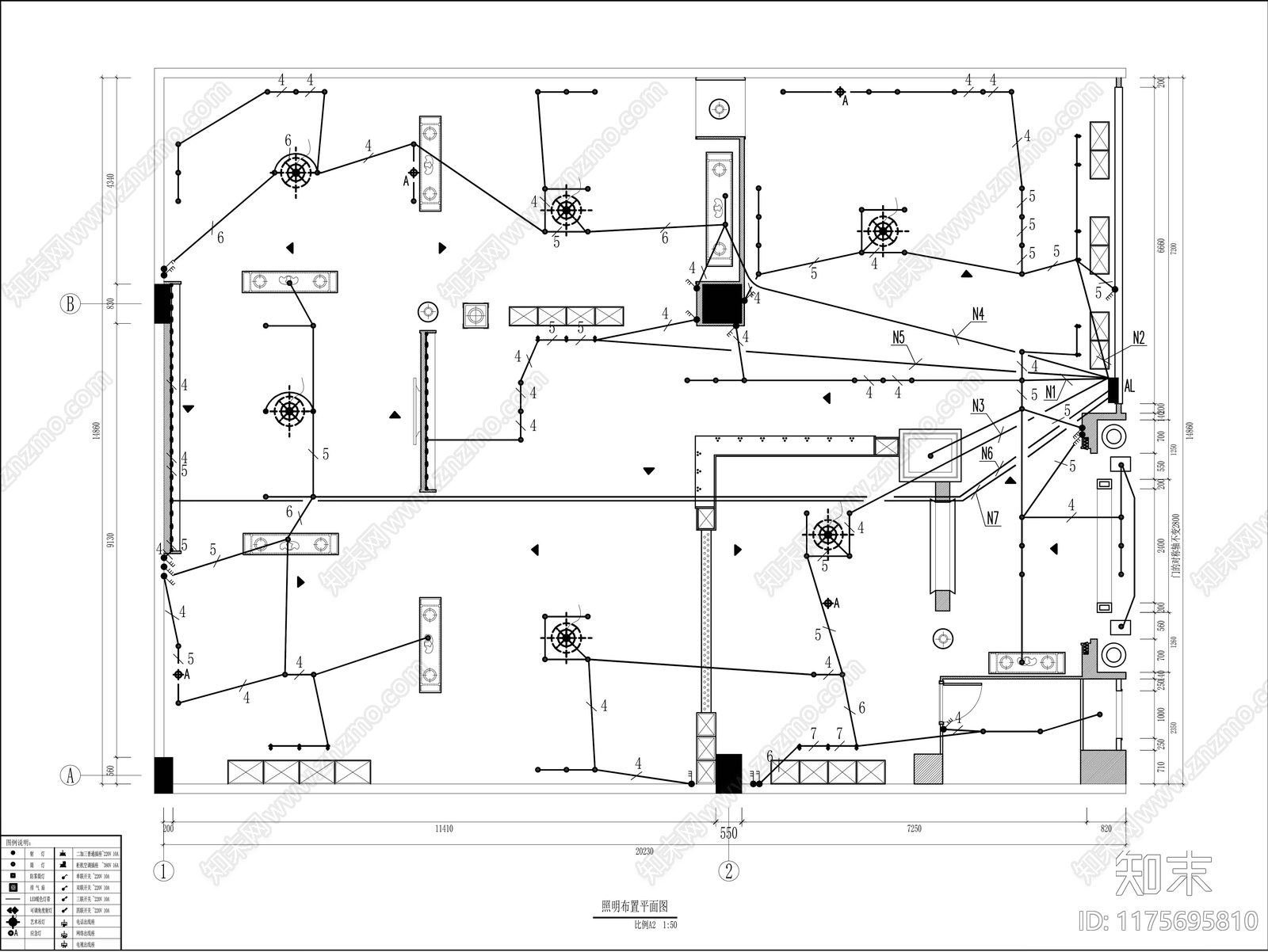 现代其他商业空间cad施工图下载【ID:1175695810】