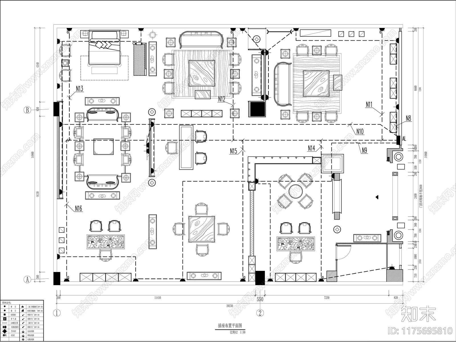 现代其他商业空间cad施工图下载【ID:1175695810】