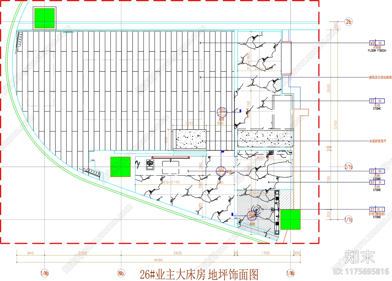 现代工装图库cad施工图下载【ID:1175695816】