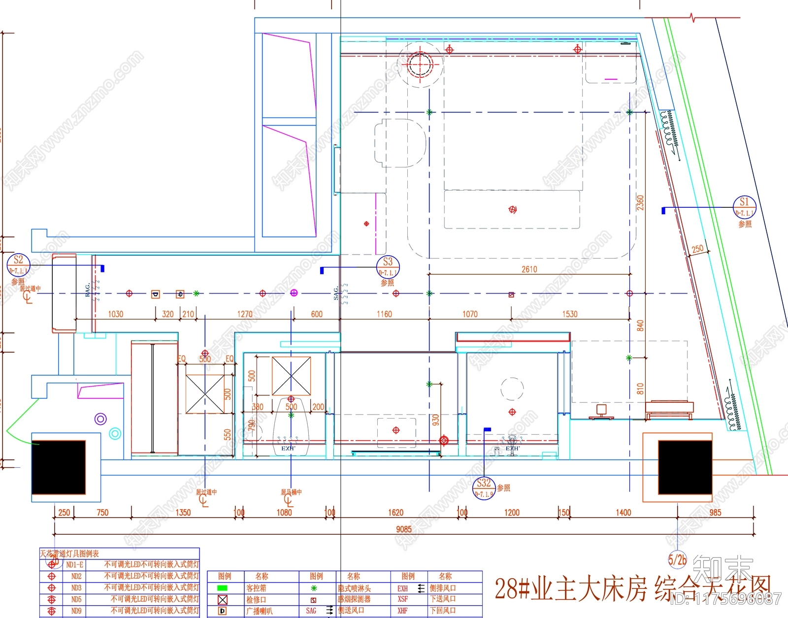 现代工装图库cad施工图下载【ID:1175696087】