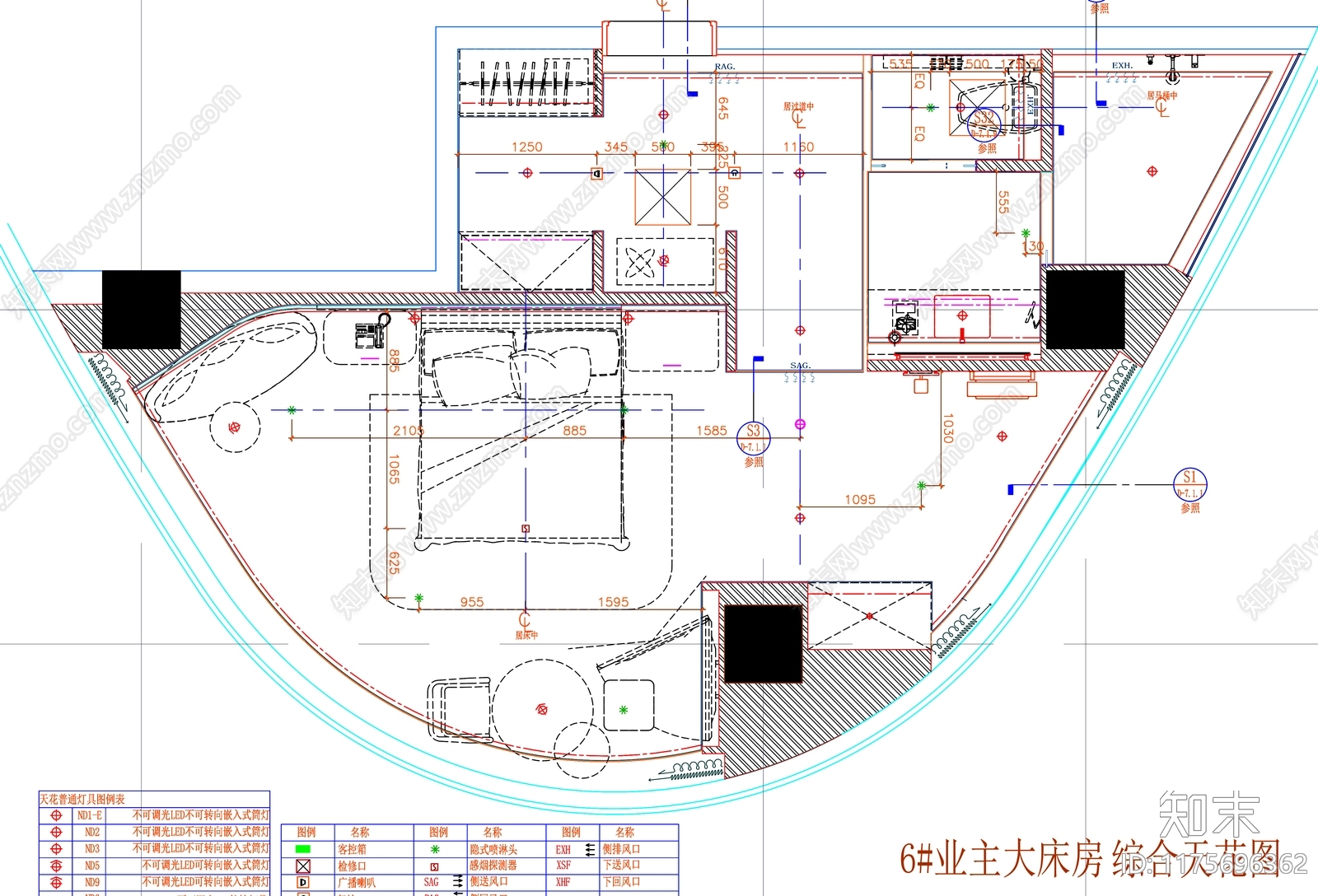 现代工装图库cad施工图下载【ID:1175696362】