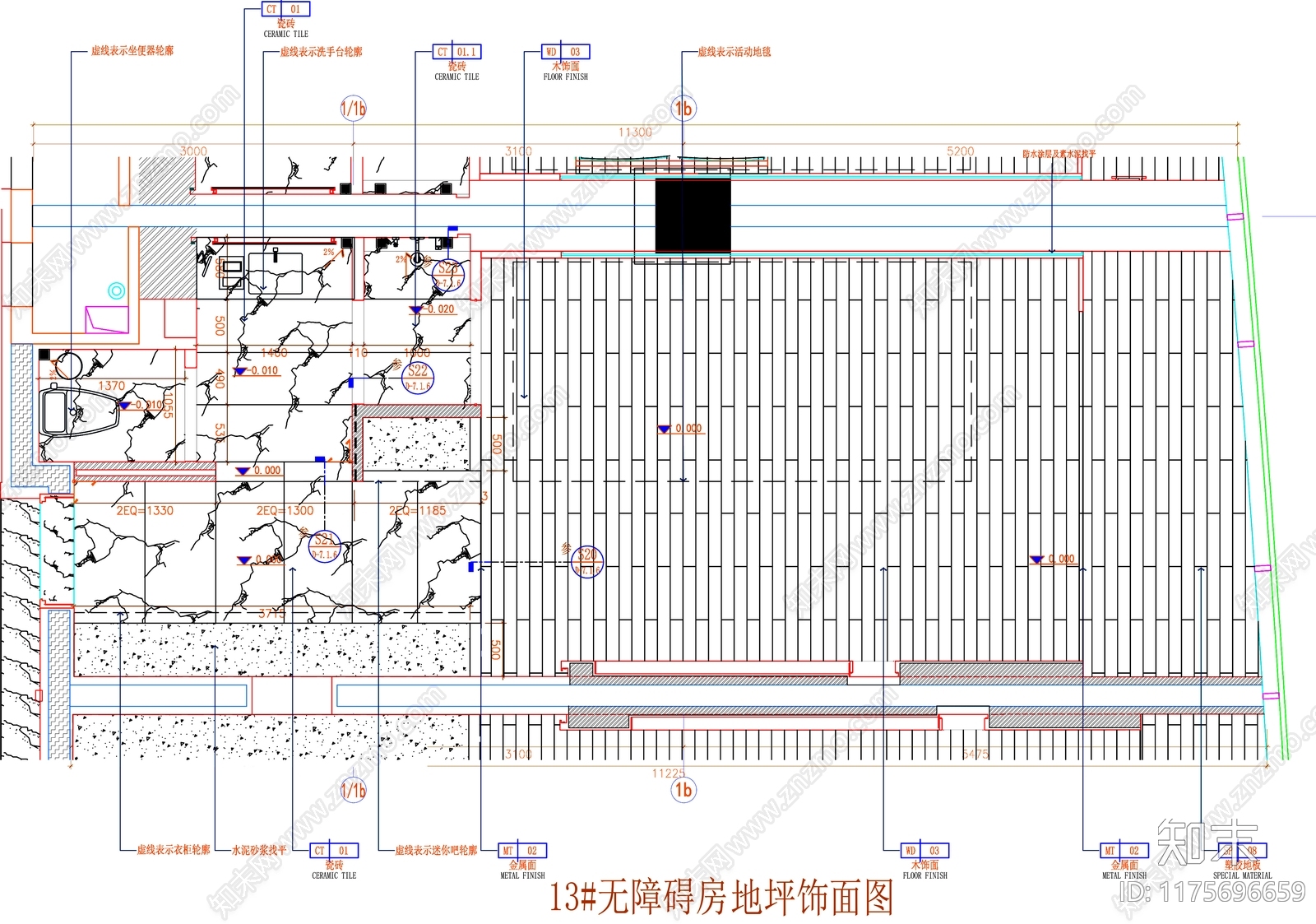 现代工装图库cad施工图下载【ID:1175696659】