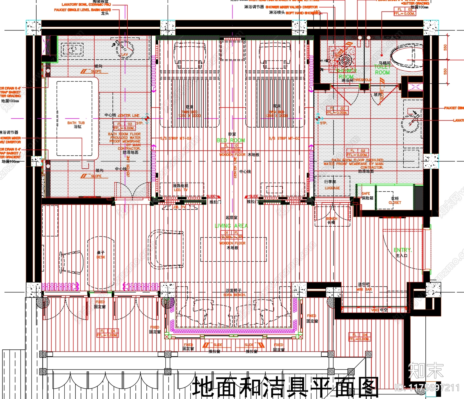 现代工装图库cad施工图下载【ID:1175697211】