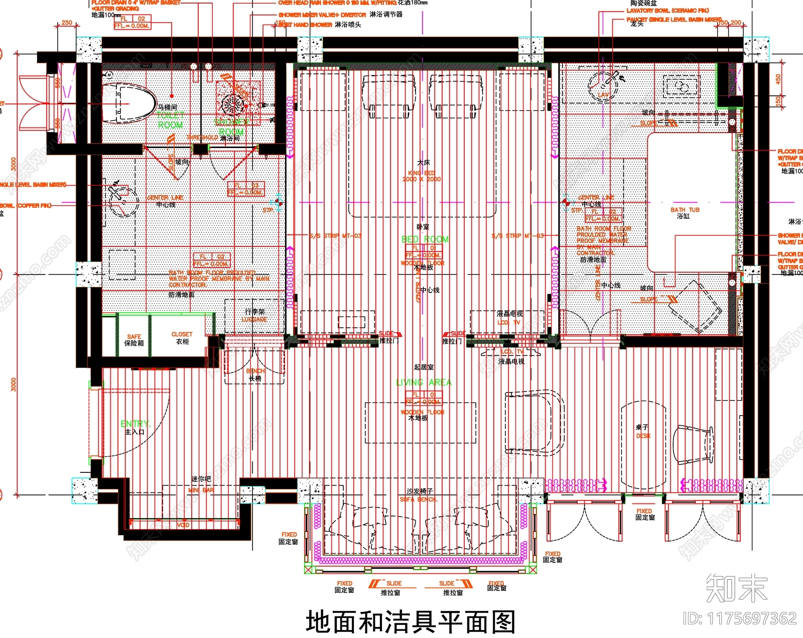现代工装图库cad施工图下载【ID:1175697362】