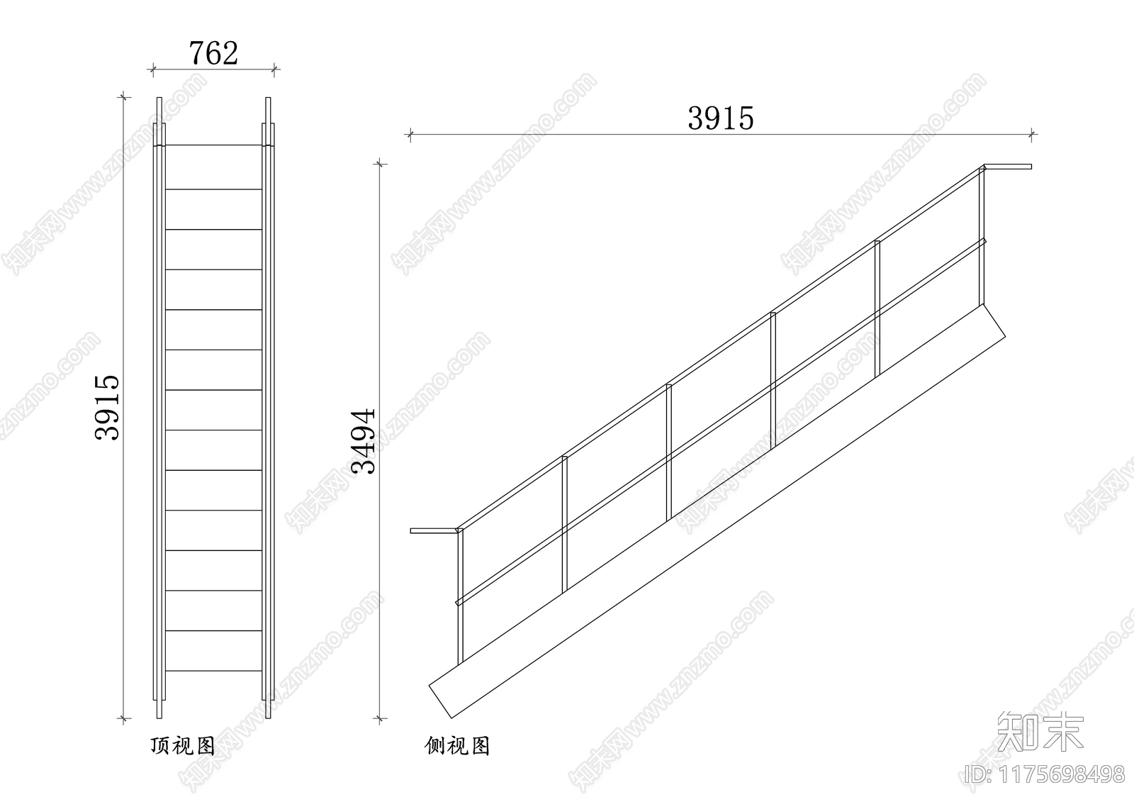 现代栏杆施工图下载【ID:1175698498】