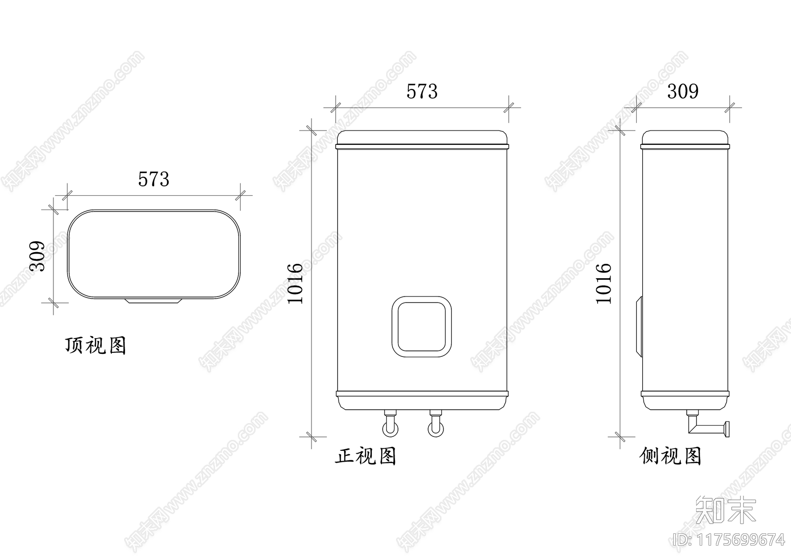 现代厨房设施cad施工图下载【ID:1175699674】