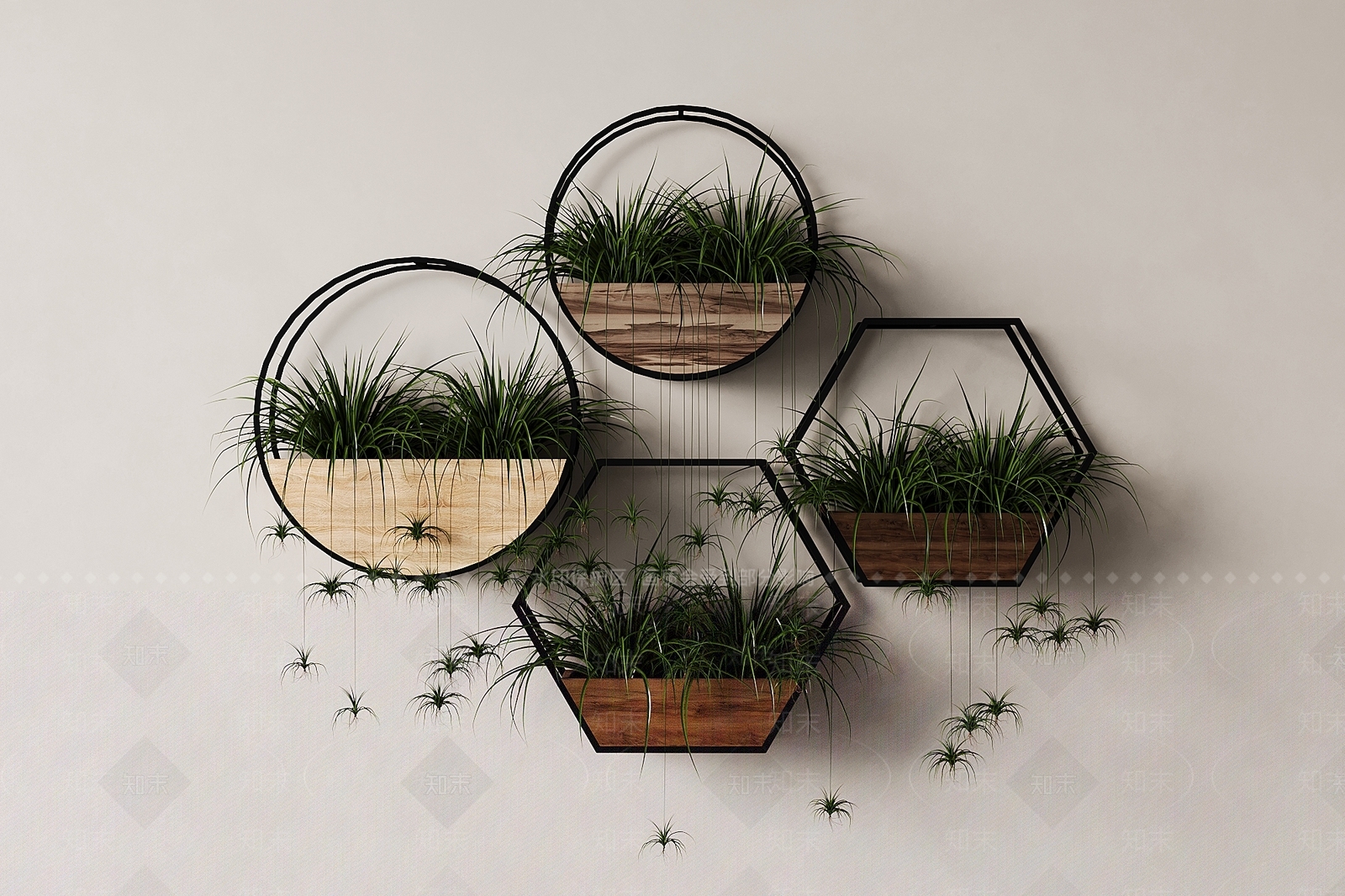 绿植墙3D模型下载【ID:1175705727】