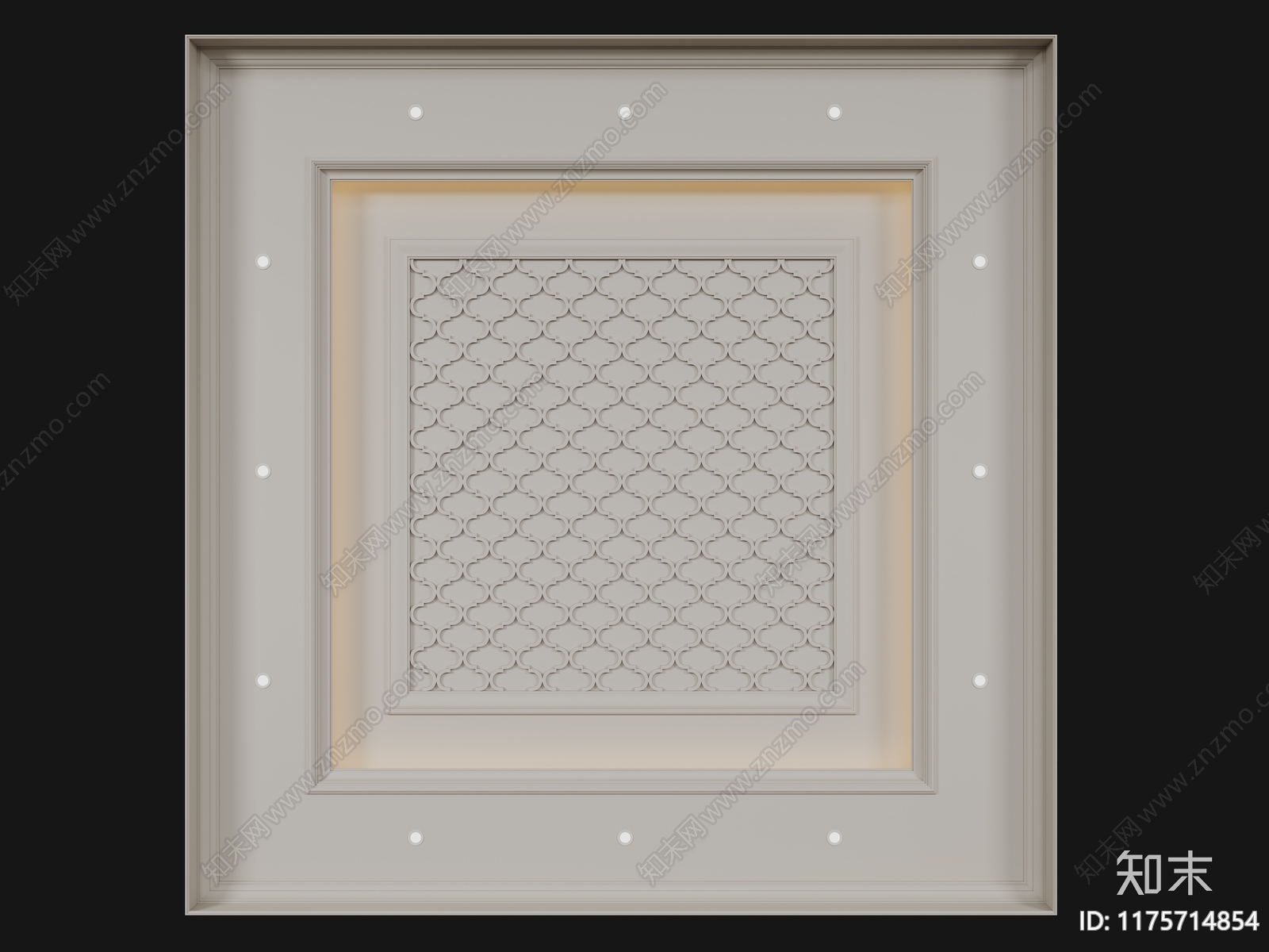 法式欧式吊顶3D模型下载【ID:1175714854】