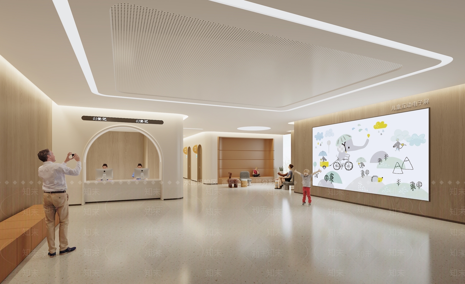 现代医院3D模型下载【ID:1175723954】