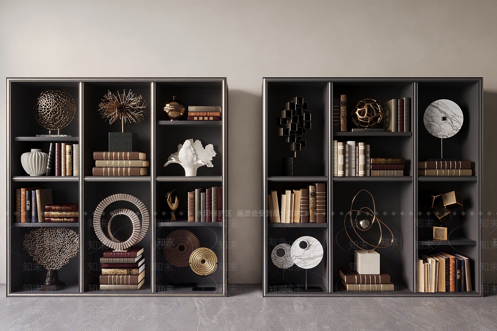 美式复古摆件组合3D模型下载【ID:1175726040】