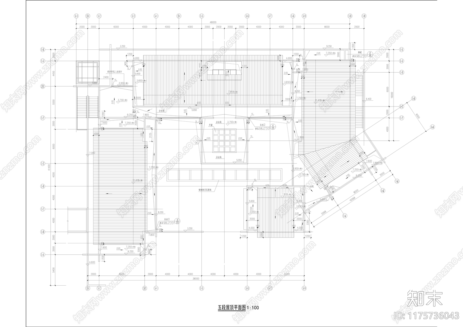 现代商业街cad施工图下载【ID:1175736043】