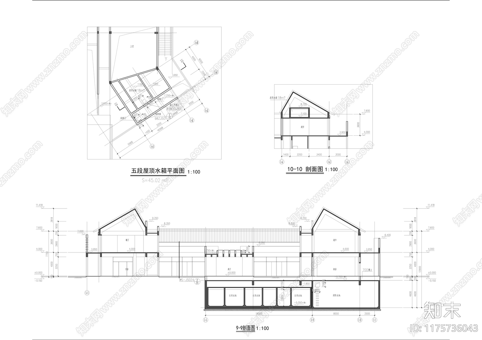 现代商业街cad施工图下载【ID:1175736043】