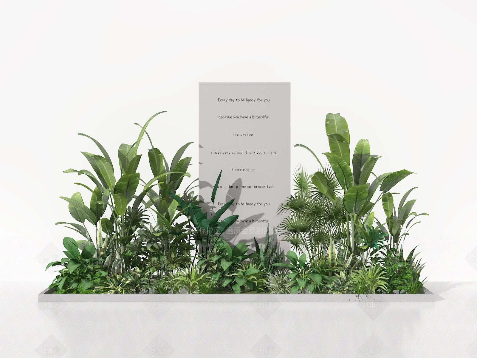 植物堆3D模型下载【ID:1175738483】