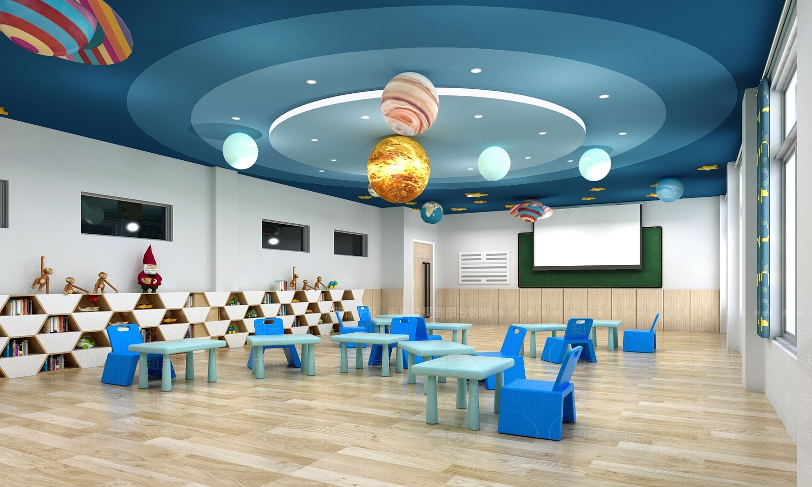 现代幼儿园3D模型下载【ID:1175737637】