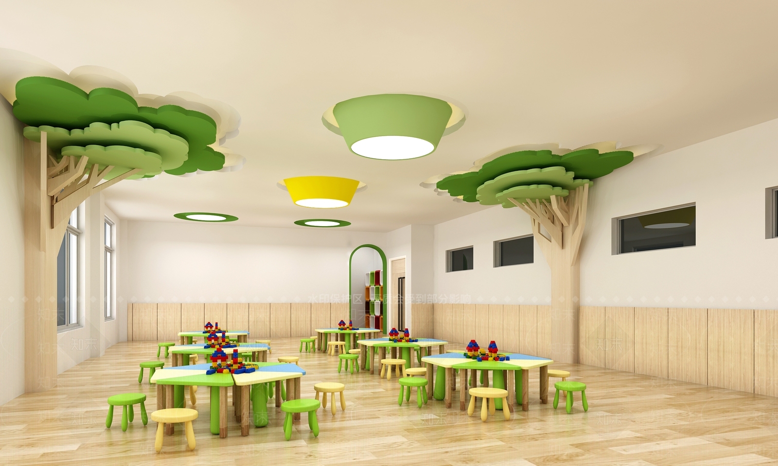 现代幼儿园3D模型下载【ID:1175738090】