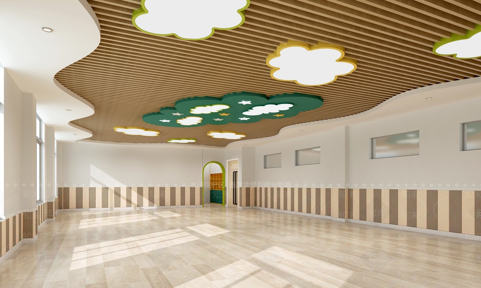 现代幼儿园3D模型下载【ID:1175738177】