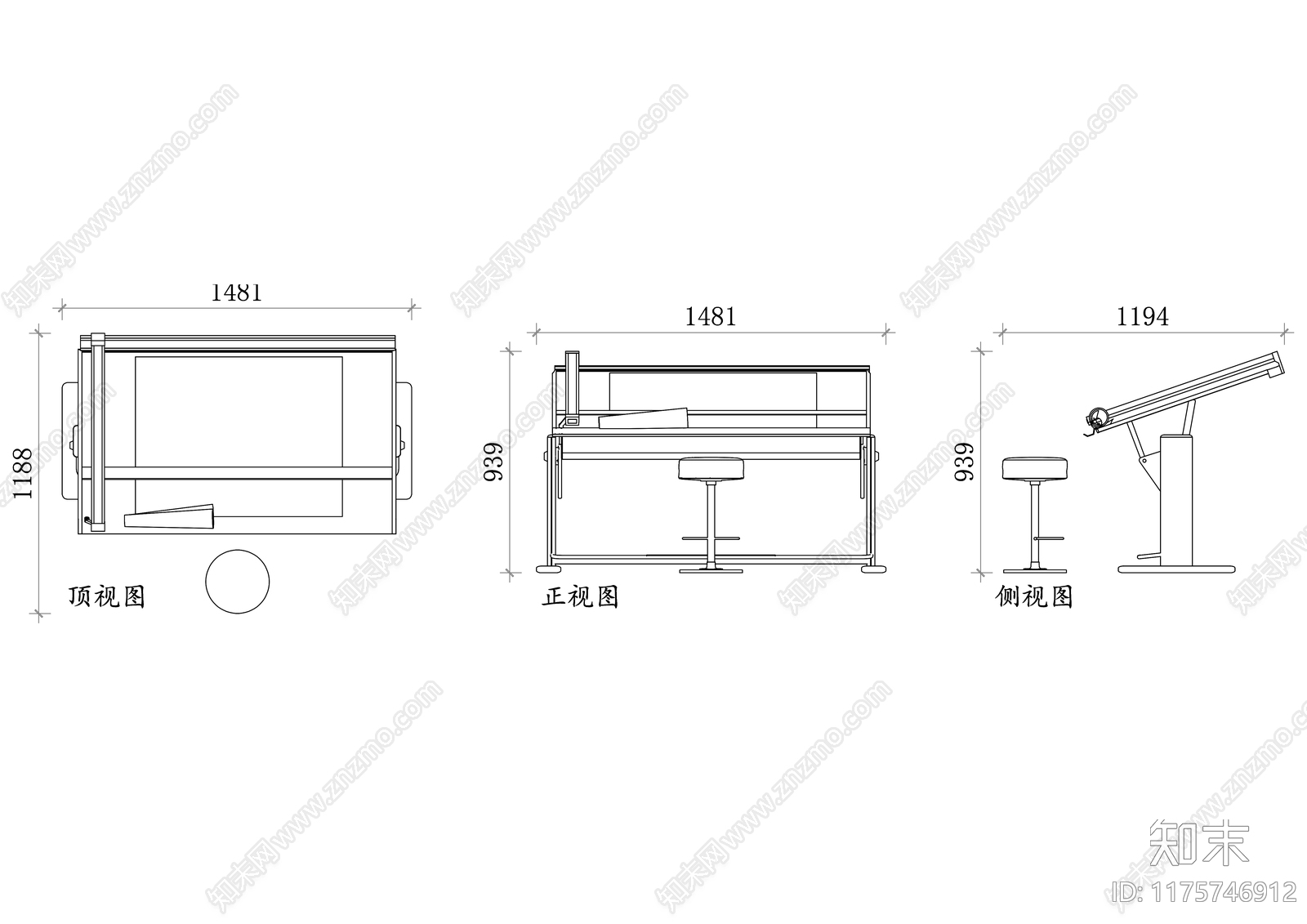 现代办公室施工图下载【ID:1175746912】