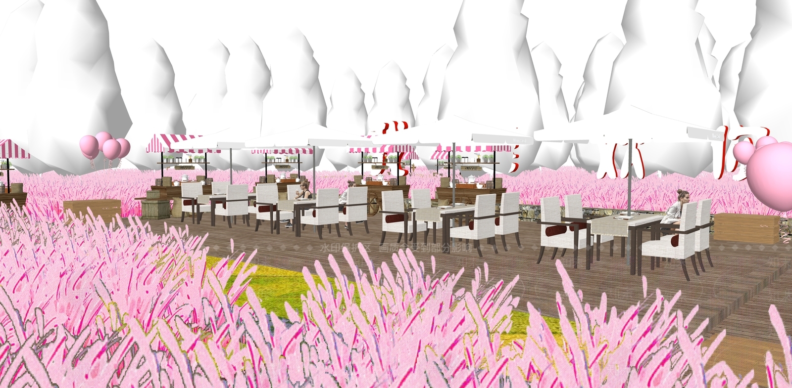 现代景观公园SU模型下载【ID:1175747489】