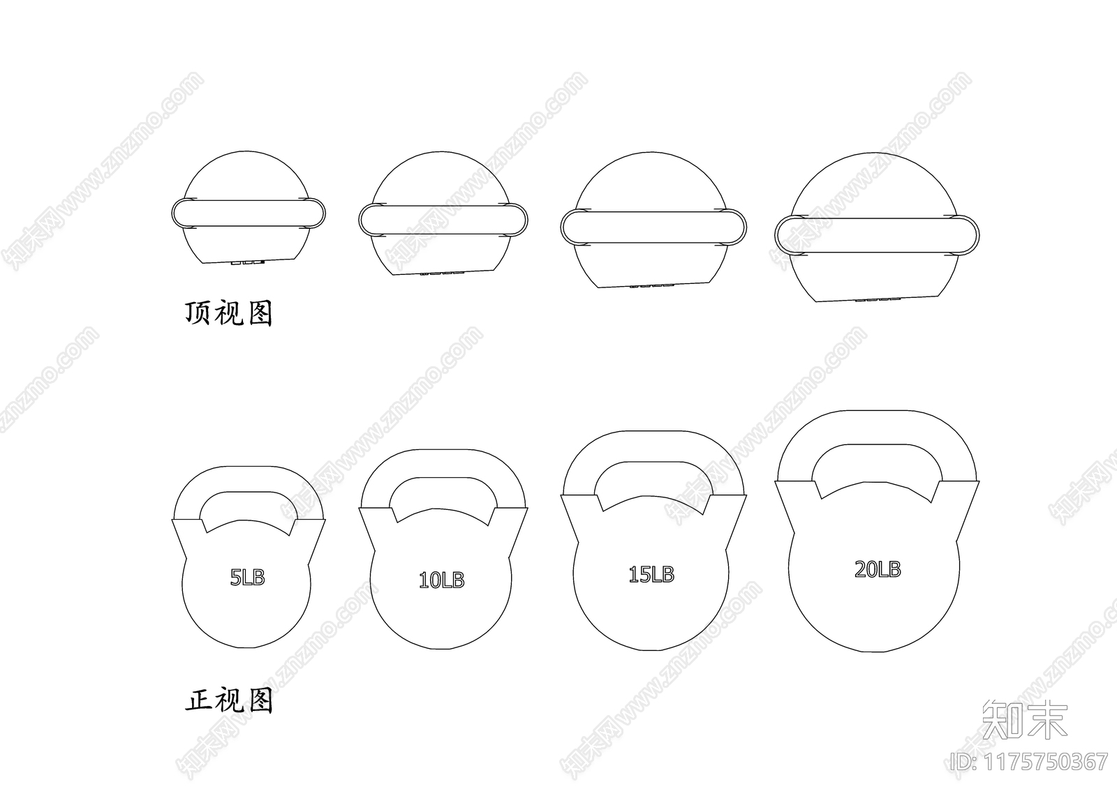 现代健身房施工图下载【ID:1175750367】