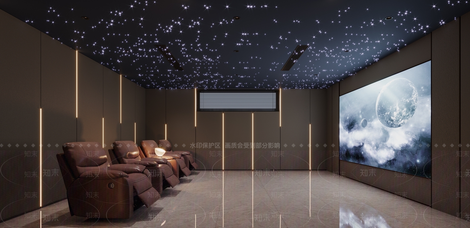 现代影音室3D模型下载【ID:1175759286】