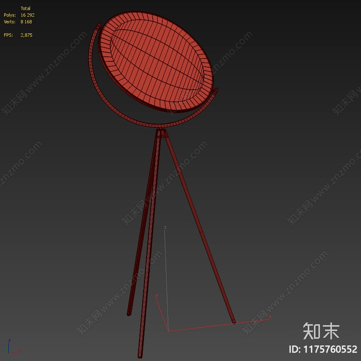 落地灯3D模型下载【ID:1175760552】