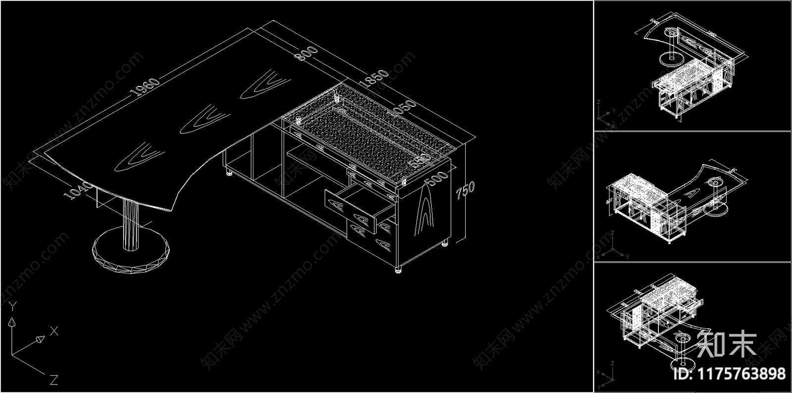 综合家具图库cad施工图下载【ID:1175763898】