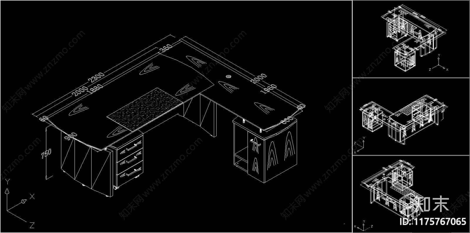 综合家具图库cad施工图下载【ID:1175767065】