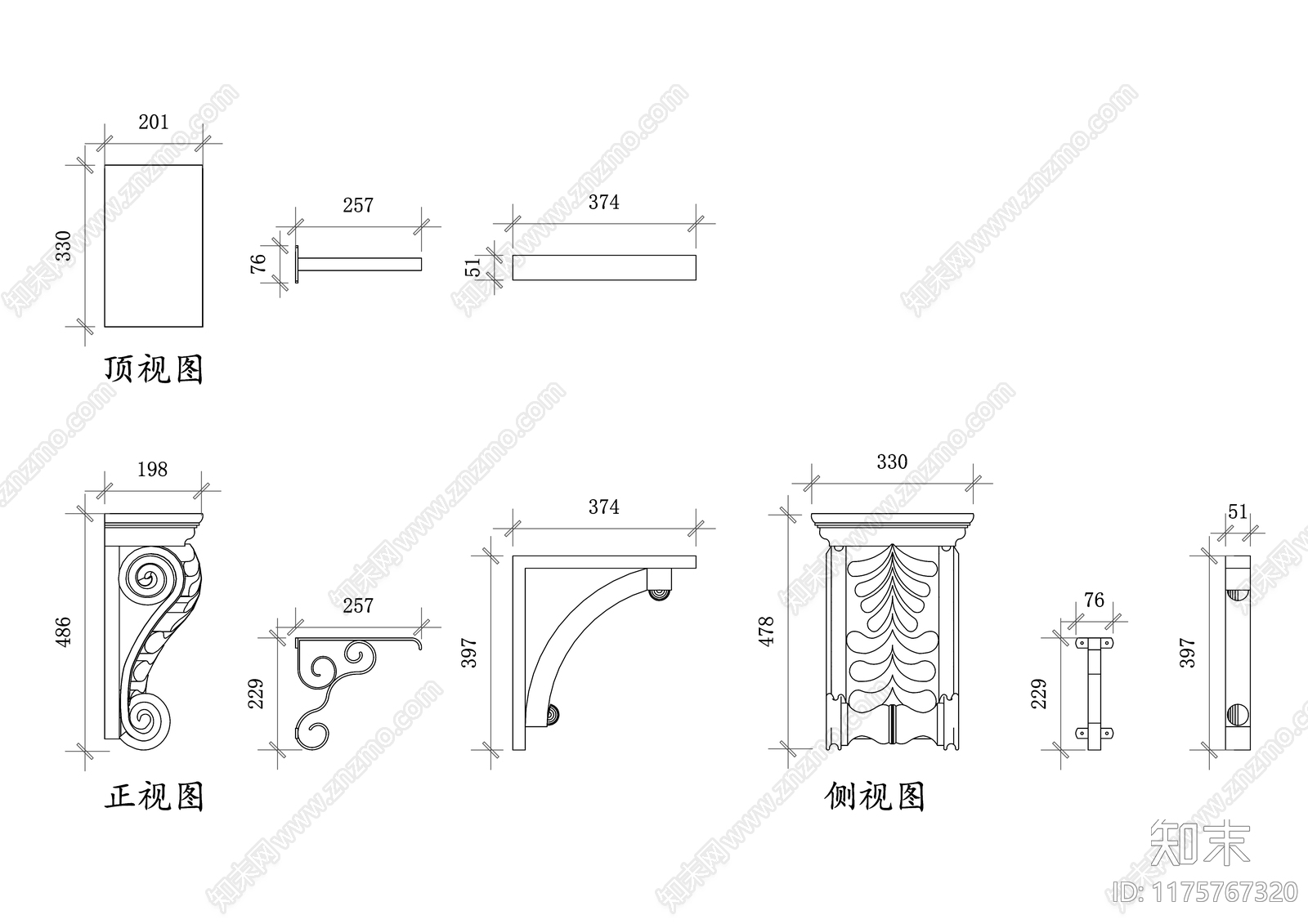 欧式综合硬装构件图库施工图下载【ID:1175767320】