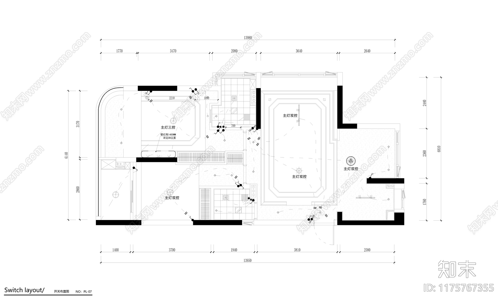 其他家装空间cad施工图下载【ID:1175767355】