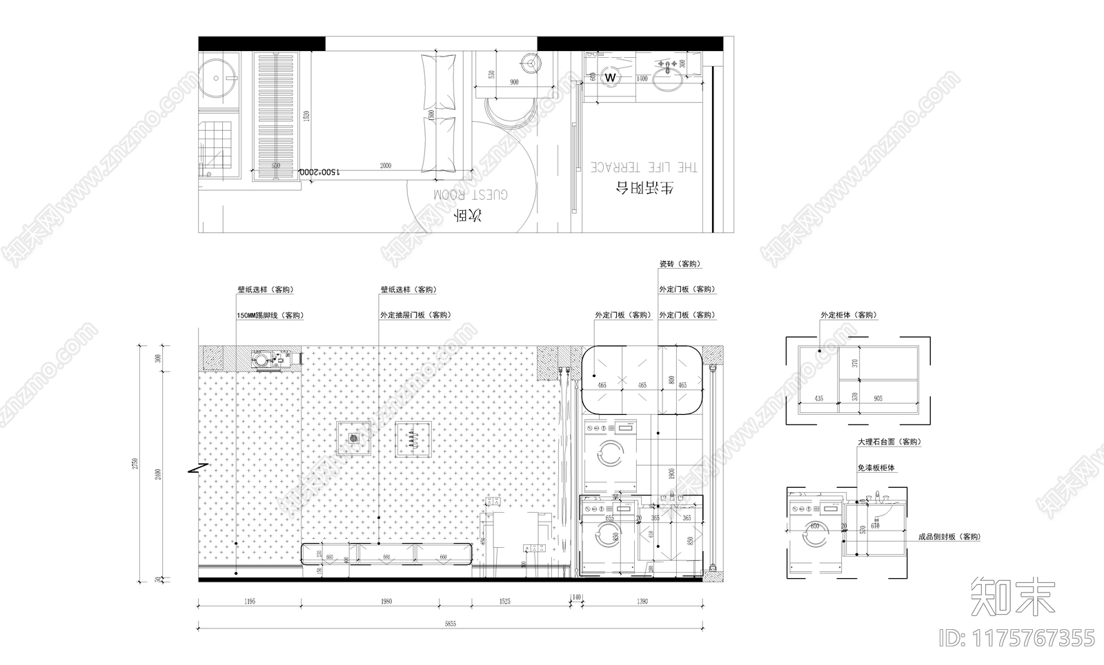 其他家装空间cad施工图下载【ID:1175767355】